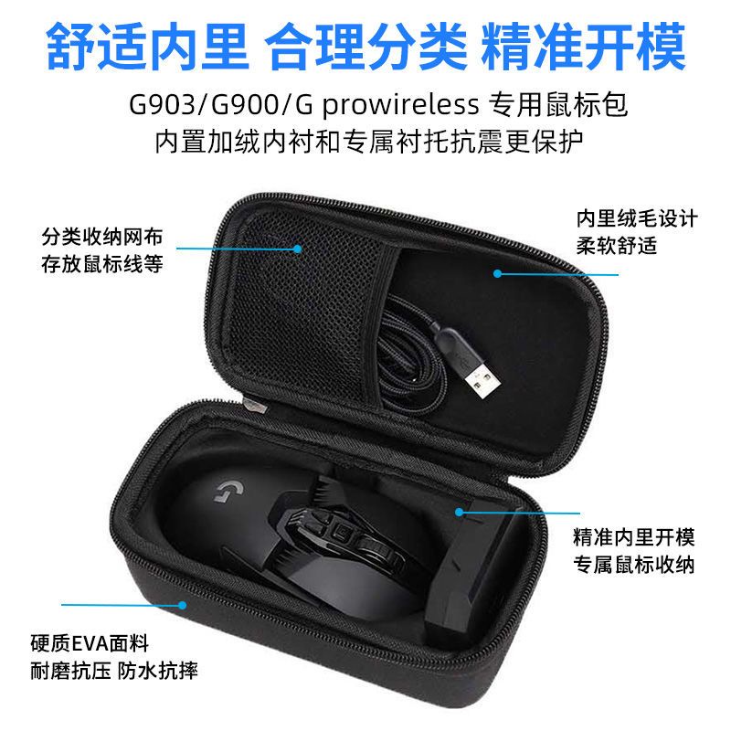 Túi Đựng Chuột Chơi Game Chống Thấm Nước Cho Logitech G102 / G304 / G403 / G603 / G703 / G900