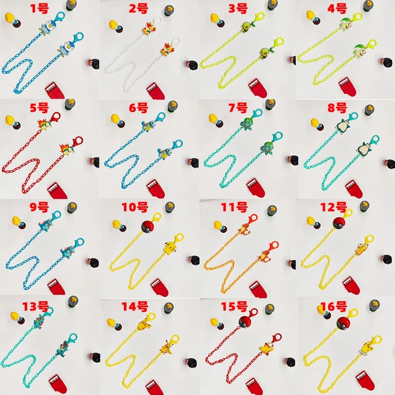 Dây Xích Đeo Mắt Kính Bằng Acrylic Hình Pokemon Pikachu Thời Trang Cho Bé