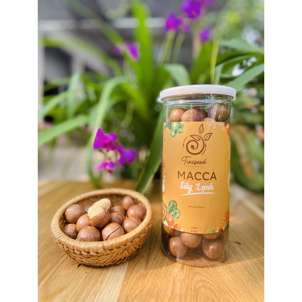 Macca sấy lạnh nguyên hạt hộp 450gram - Hạt dinh dưỡng TiniSeed