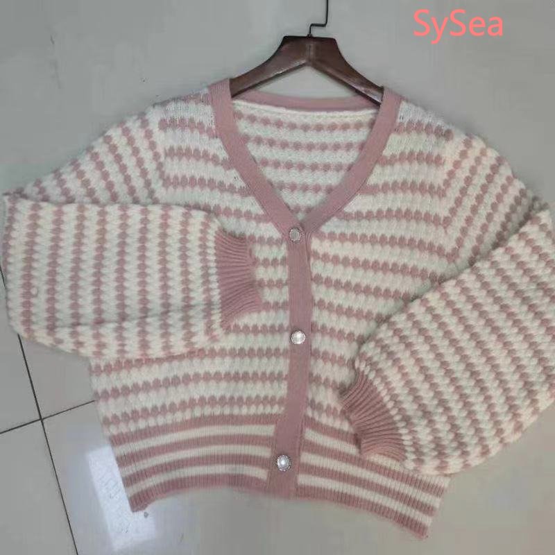 Áo Khoác Cardigan Plus size Họa Tiết Kẻ Sọc Phong Cách Retro Hàn Quốc