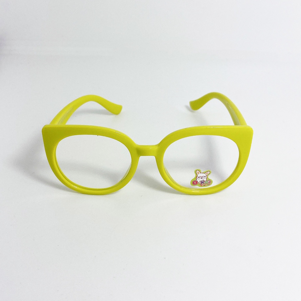 Kính mát trẻ em JJ1876 tròng trong kiểu dáng hình mắt mèo đơn giản dễ thương dành cho bé trai và bé gái từ 1 tới 5 tuổi