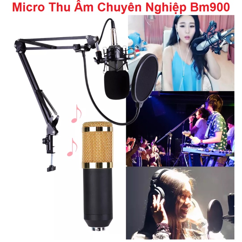 Micro Thu Âm Studio Woai Chang BM-900 - Chính Hãng Tặng Kèm Giá Đỡ Màng Lọc - Bảo Hành 6 Tháng