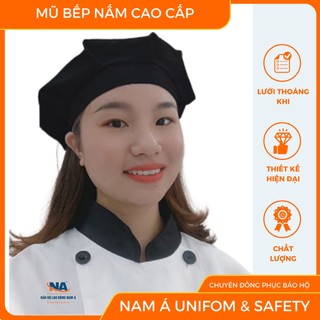 Mũ đầu bếp trắng đen giá rẻ đội lâu không đau đầu, lên form đẹp