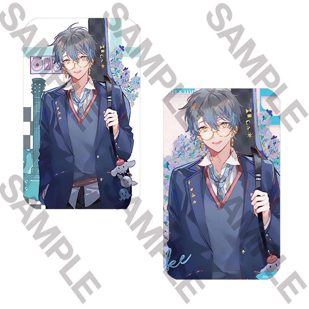 Ảnh card bo góc in hình LUXIEM ver HỌC BÁ thẻ bo viền 5*8cm anime chibi sưu tập độc đáo