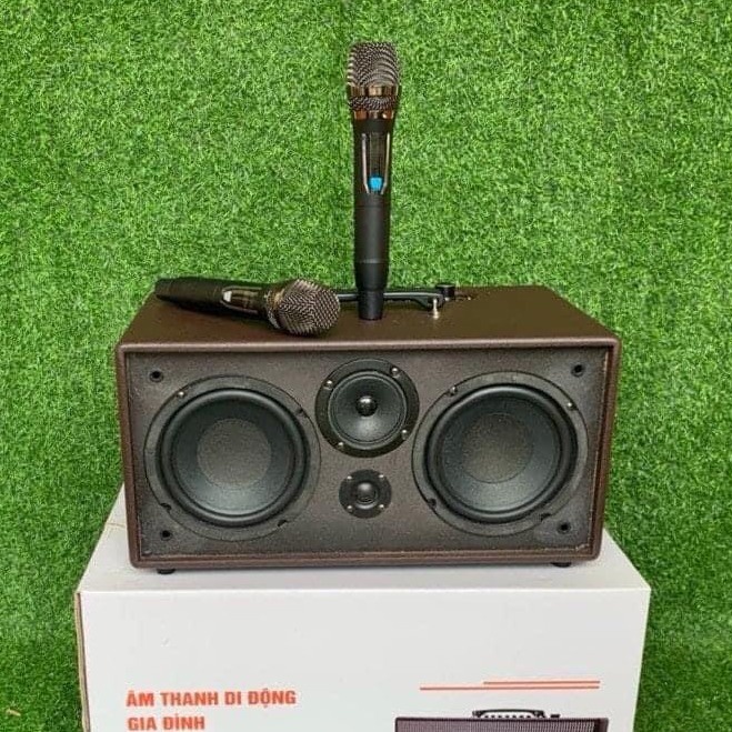 Loa karaoke mini công suất cực lớn, bass đôi, đảm bảo phê, hát hay, kèm micro kim loại chống hú rít, nhỏ gọn khi mang đi