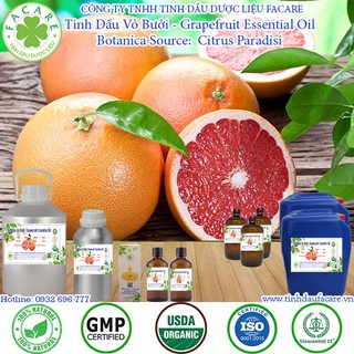 Tinh dầu Vỏ bưởi Grapefruit essential oil - 10ml/100ml