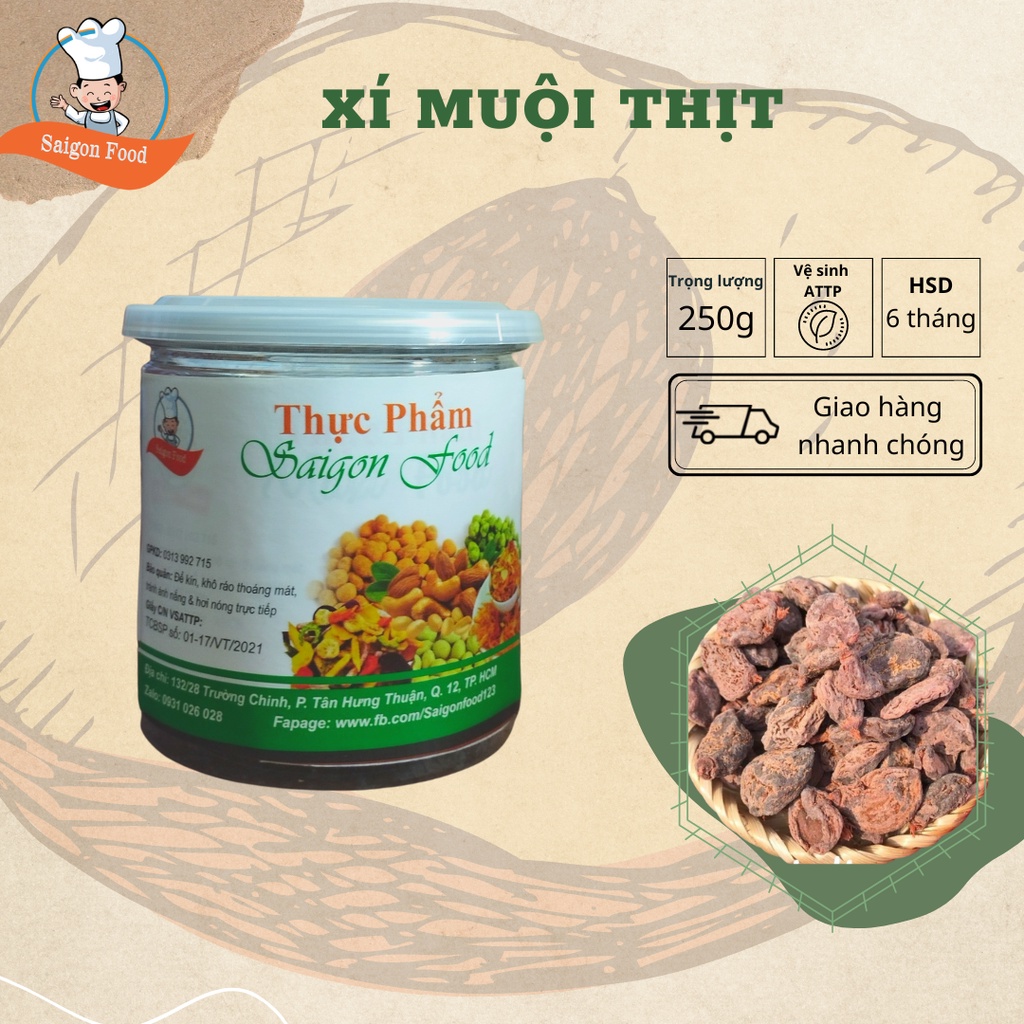 Ô Mai Xí Muội Thịt Chua Ngọt  Saigonfood 250g