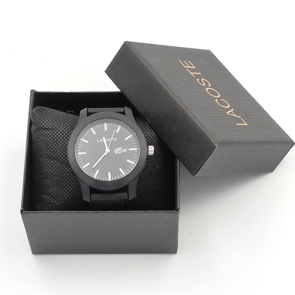 Đồng Hồ Thời Trang Lacoste Với Dây Đeo Silicon Dành Cho Nam Và Nữ Kèm Hộp Quà