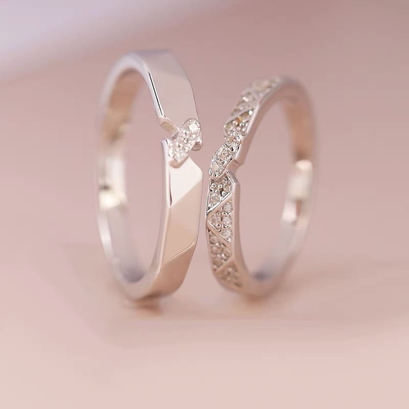 Nhẫn Đôi Bạc Dreamsilver, Nhẫn Cặp Marry Me Chỉnh Được Size ND027