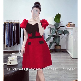 BIGSIZE Đầm nơ ngực tafta 55-95kg