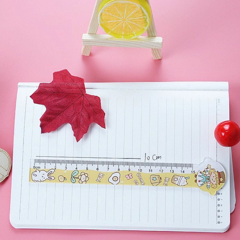Thước kẻ 15cm hoạ tiết dễ thương dành cho học sinh Thước thẳng cute ShopMaeum610