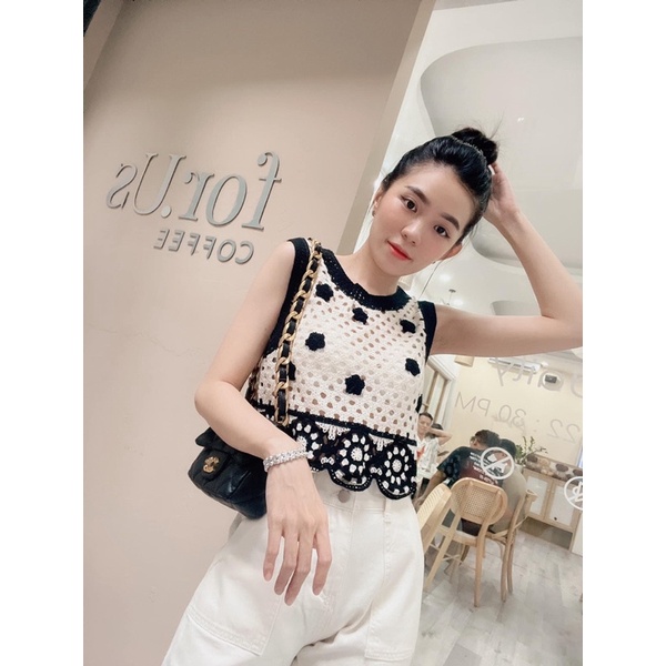 Áo len đục lỗ - order Thái