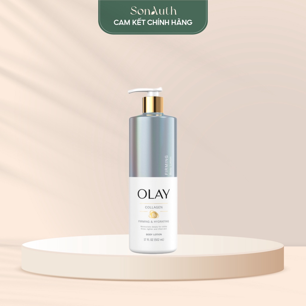 Dưỡng thể Olay Firming & Hydrating Body Lotion with Collagen 502ml (Bản US)