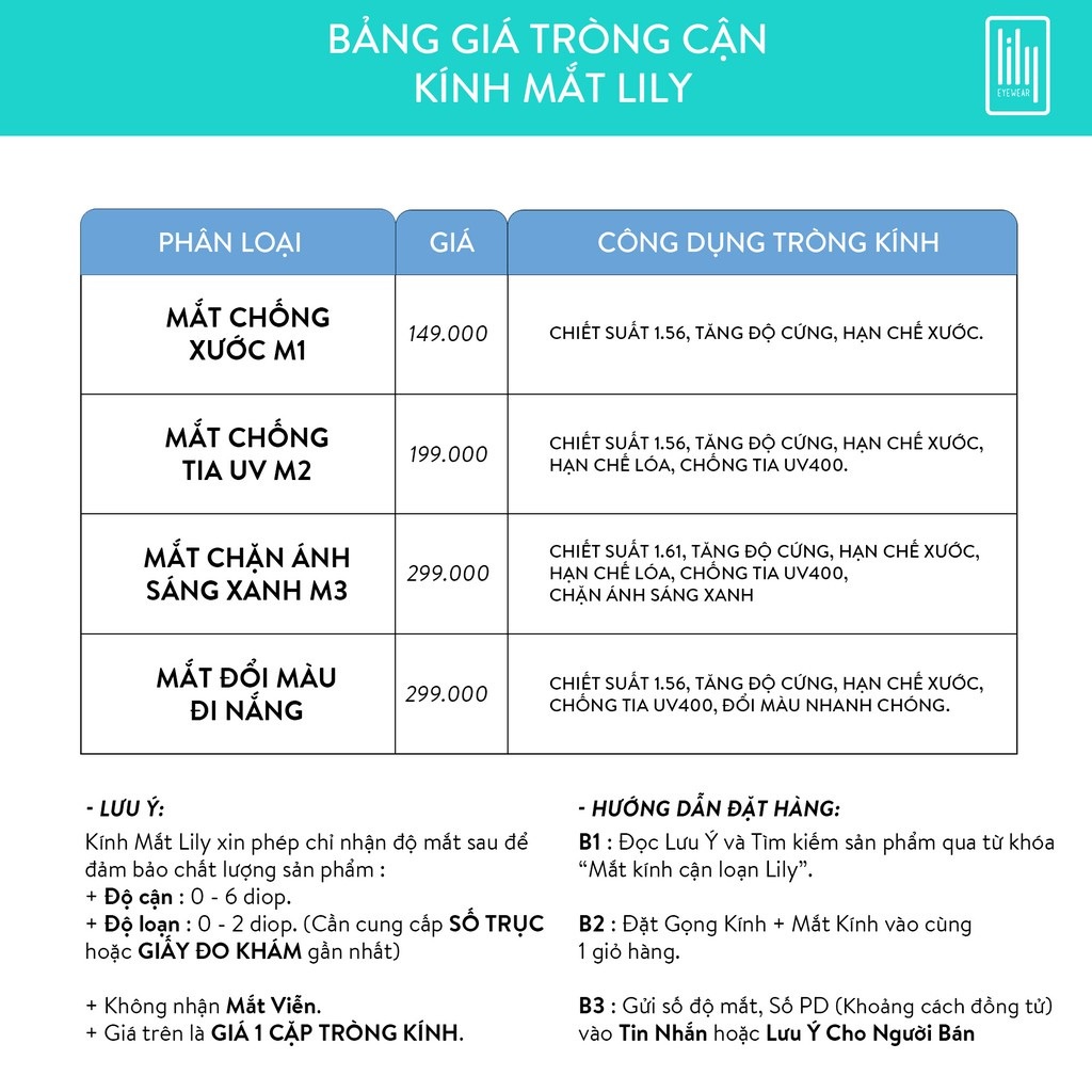 Gọng kính nam nữ Lilyeyewear mắt tròn chất liệu nhựa cao cấp nhiều màu sắc C0003