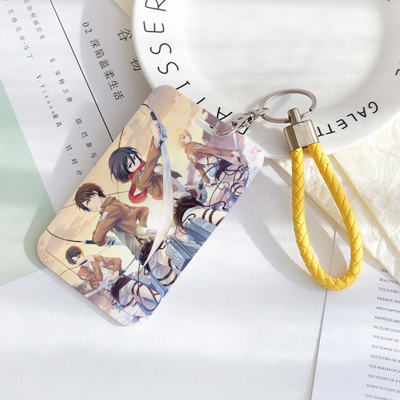Anime Tokyo Revenger, Attack on Titan, Jujutsu Kaisen, ONE PIECE,Demon Slayer,Genshin,My Hero Academia,Arknights,Sailor Moon, Honkai Impact,Captor Sa Lanyards Card HOLDER