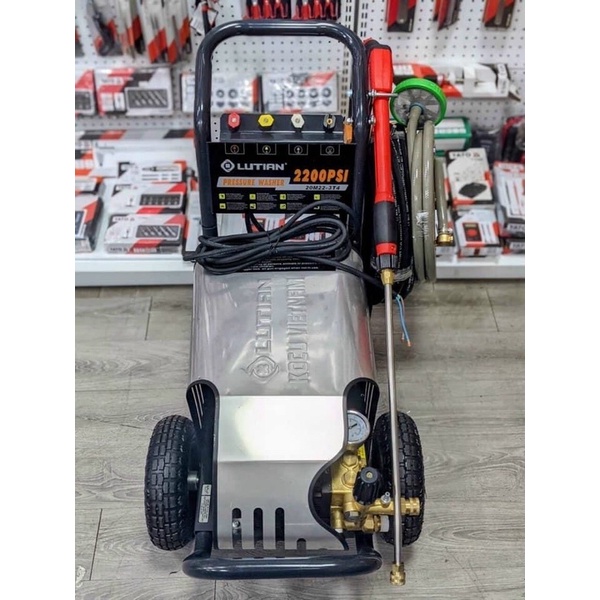 Máy rửa xe cao áp Lutian 3kw 2200PSI điện 1 pha
