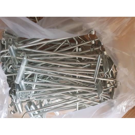 10 cái tay treo cài lưới mạ kẽm sáng bóng