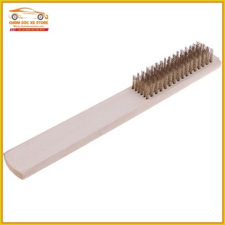 Cọ Vệ Sinh Lóc Máy Xe - Bàn Chải Vệ Sinh Lóc Máy Xe - Cọ Kẽm Cán Gỗ