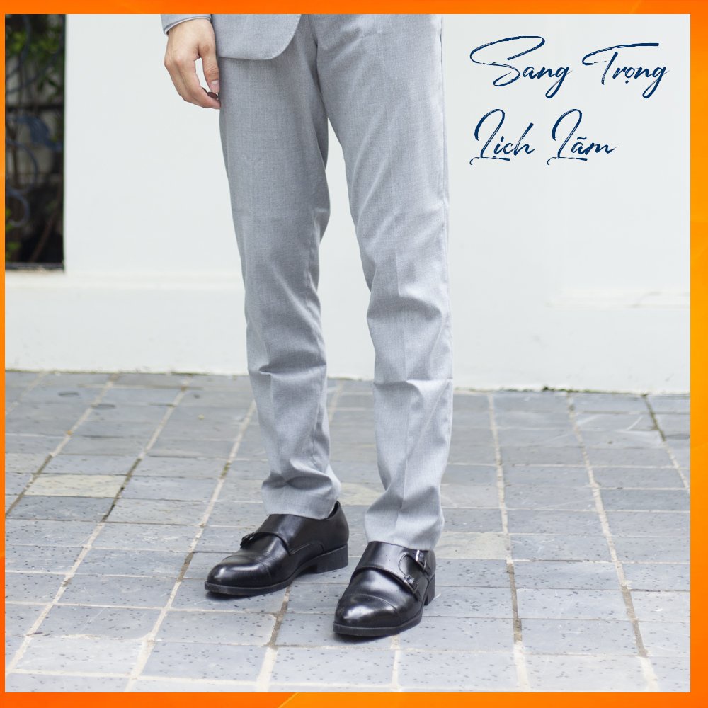 Giày tây nam công sở cao cấp da bò thật bảo hành 12 tháng kiểu dáng double monk strap lịch lãm - Mã T78
