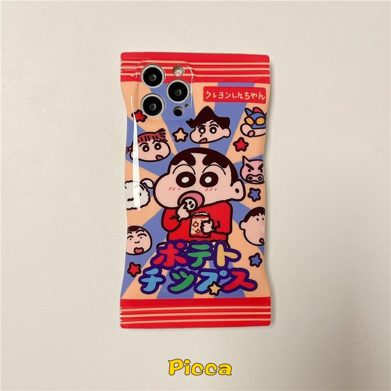 Ốp Điện Thoại TPU Mềm In Hoạt Hình Shinchan Cho IPhone 11 14 12 13 Pro Max XR X 7 14 8 6 6s Plus Xs Max SE 2020