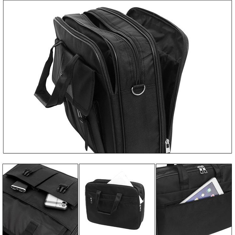 Cặp văn phòng laptop 15 inch đeo chéo đeo vai Case trung tâm K991 Shalla