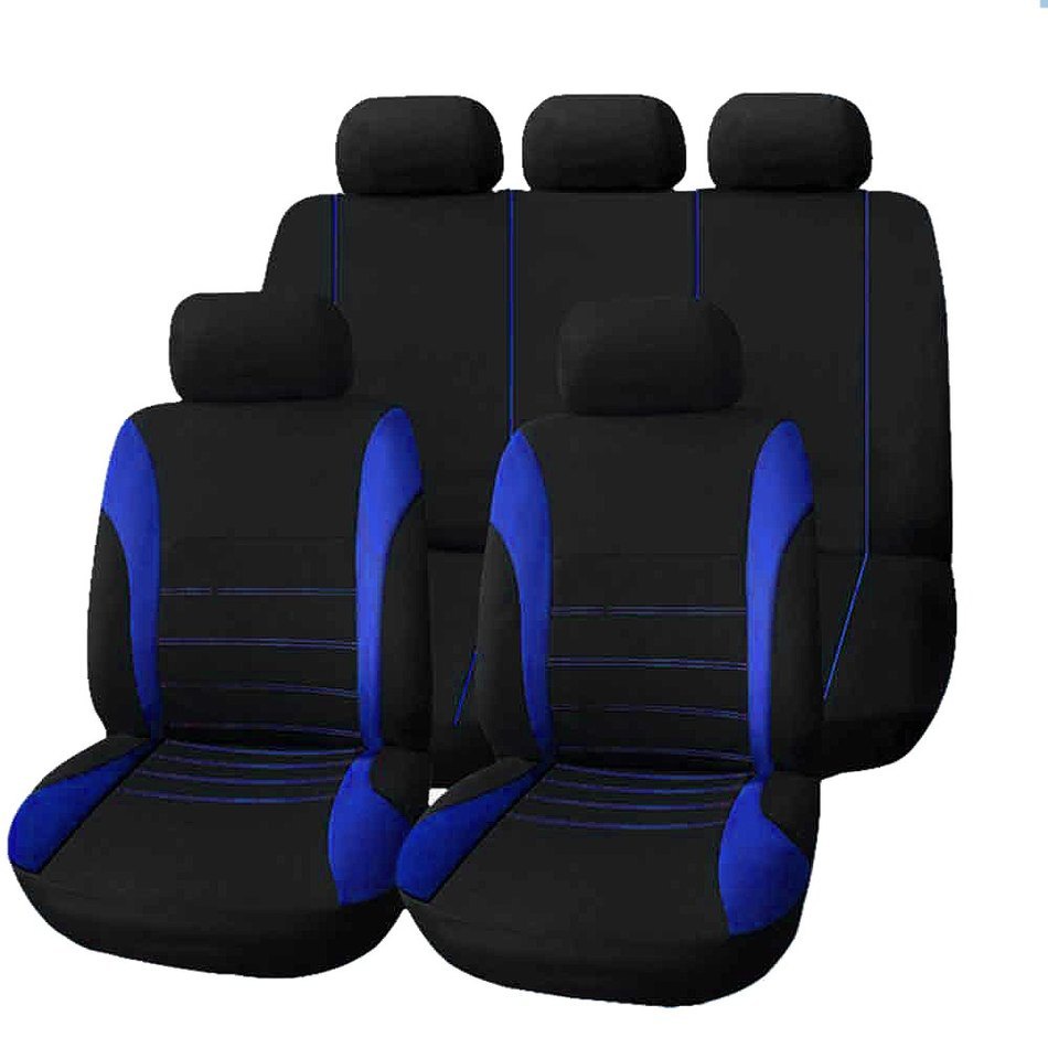 Set 9 Vỏ Bọc Ghế Xe Hơi Màu Đen Thông Dụng