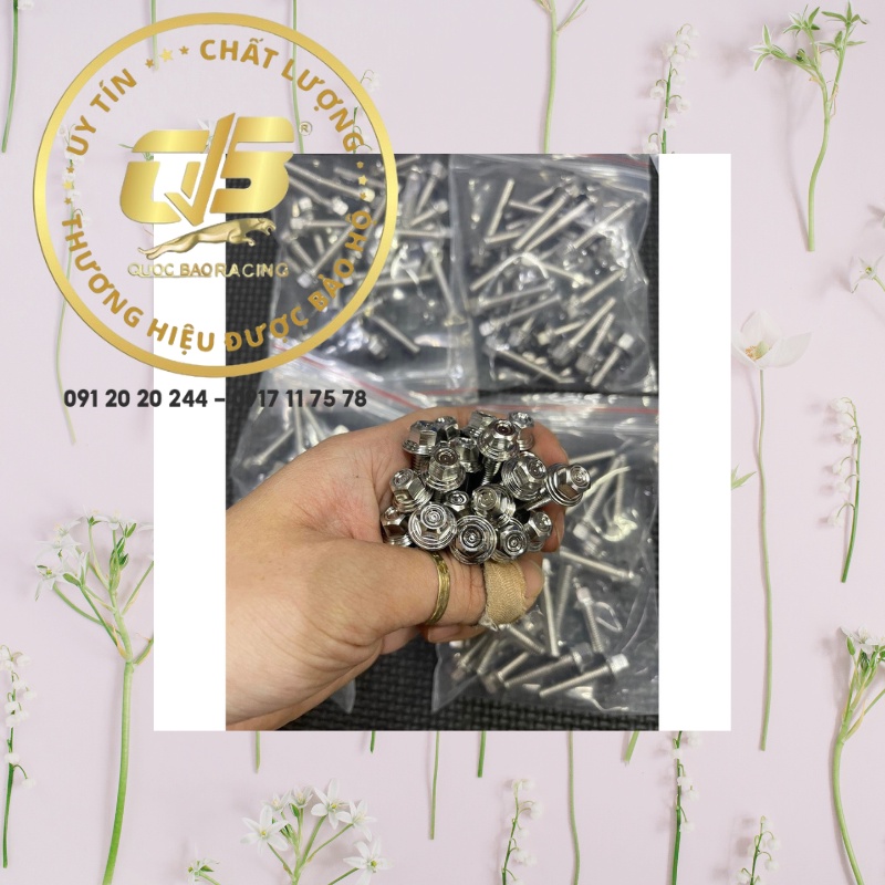 Ốc Phay Thái Inox 304 Sáng Bóng 6LI10,6LI20,6LI30,6LI40,6LI50,6LI60,6LI70,6LI80,6LI90. BH 1 đổi 1