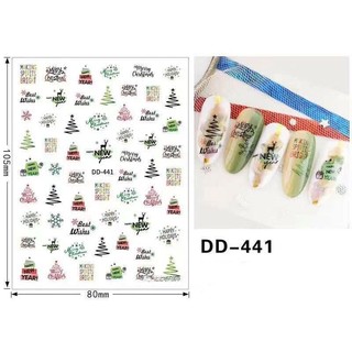 sticker dán NOEL trang trí móng tay chân