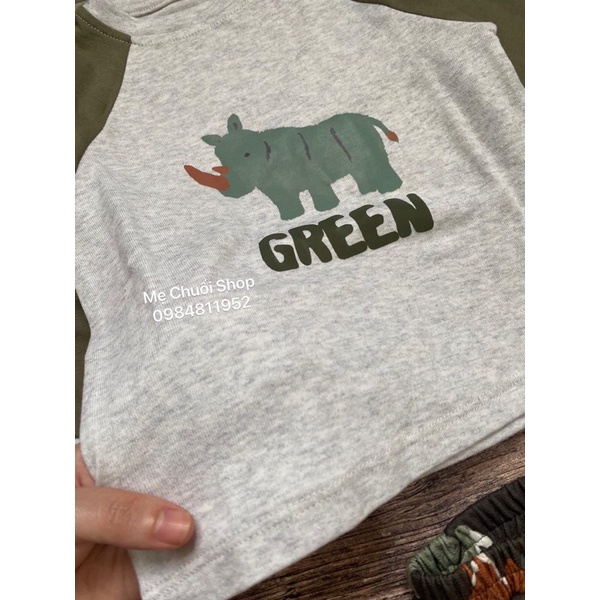 Bộ thu đông họa tiết tê giác BERNIE