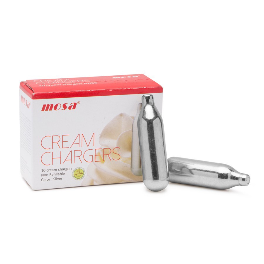 Hộp gas Mosa N2O 10 Viên dùng cho bình xịt kem tươi - chất lượng đảm bảo - an toàn khi sử T199H
