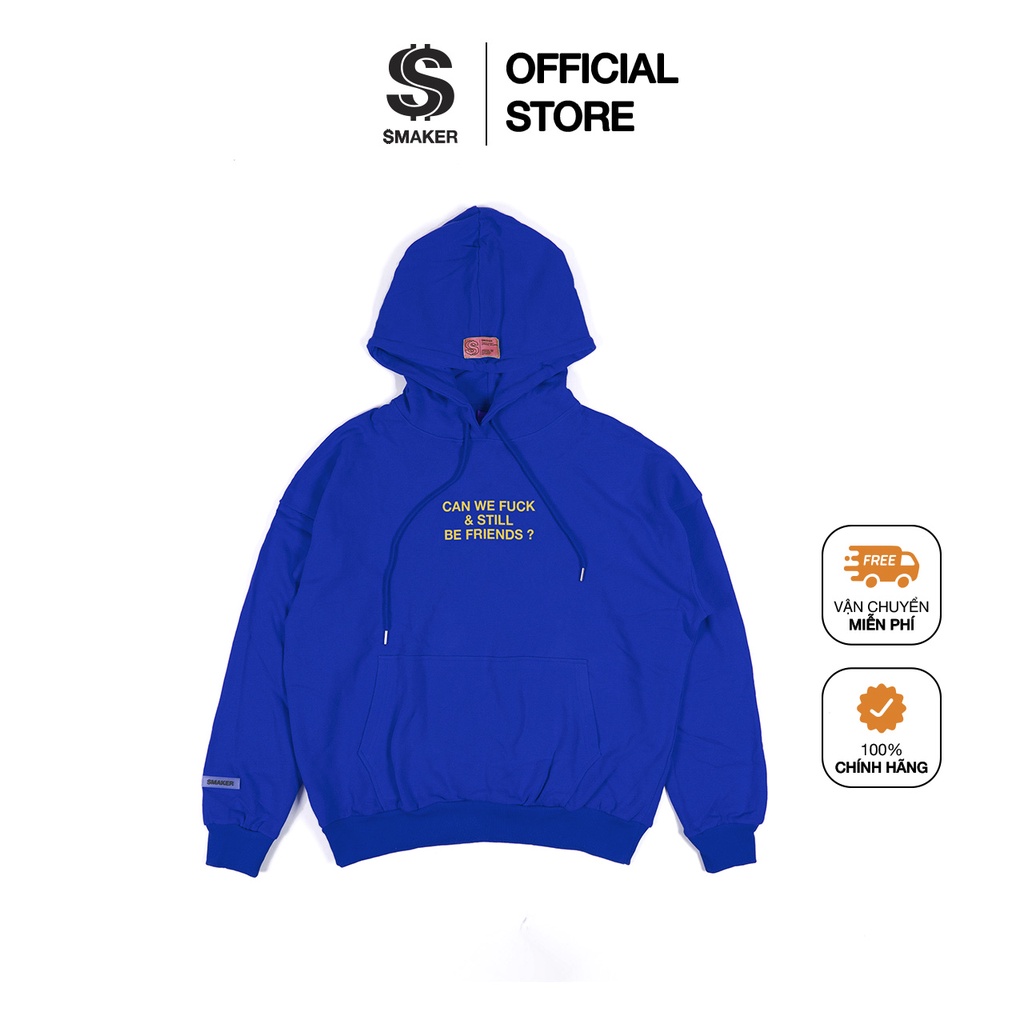 Áo Hoodie Local Brand, màu xanh/đỏ chất cotton Unisex Outerwears - "STILL BE FRIENDS" HOODIE