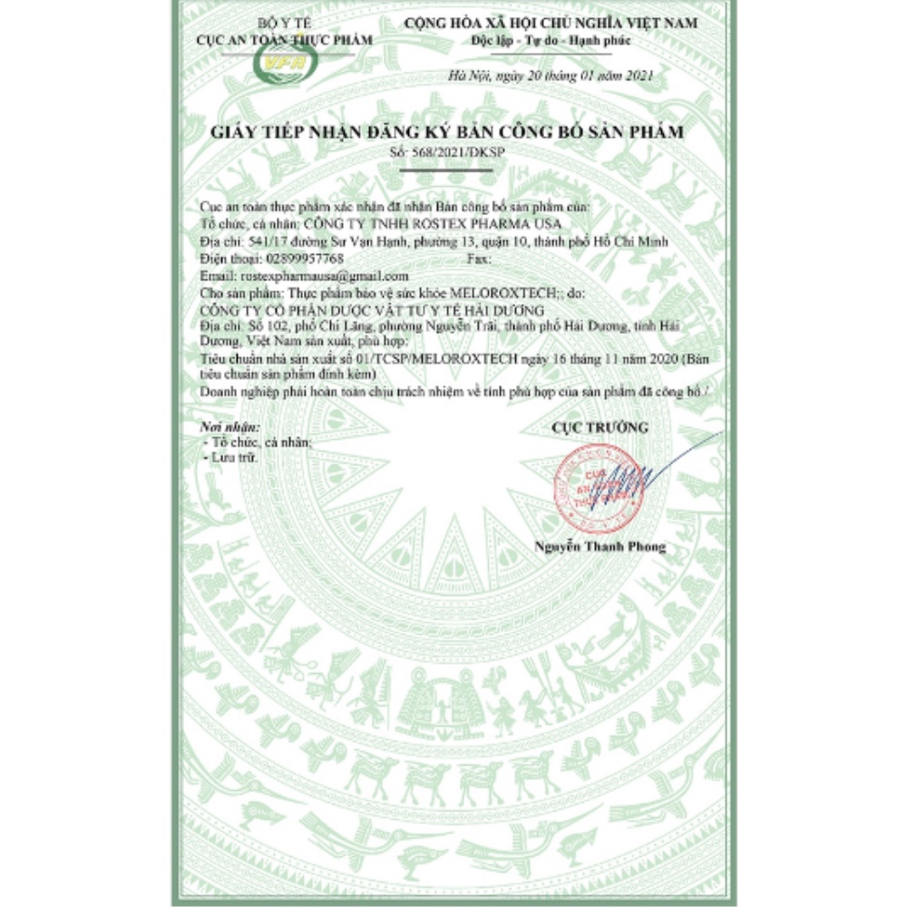 Bổ gan  Meloroxtech L-ornithine L-aspartat 500mg hạ men gan, giải độc gan - 30 viên