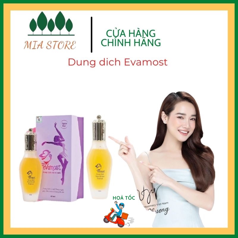 Dung Dịch Vệ Sinh Phụ Phụ Nữ chính hãng Evamost Nhã Phương làm sạch vùng kín Se Khít,Sạch Khuẩn,Dưỡng Hồng 120 ml