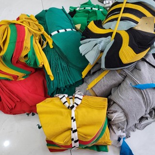 Vải Vụn Cotton nhiều màu dùng làm handmade, may đồ cho doll, thú cưng, vải vụn làm thảm, lau chùi..