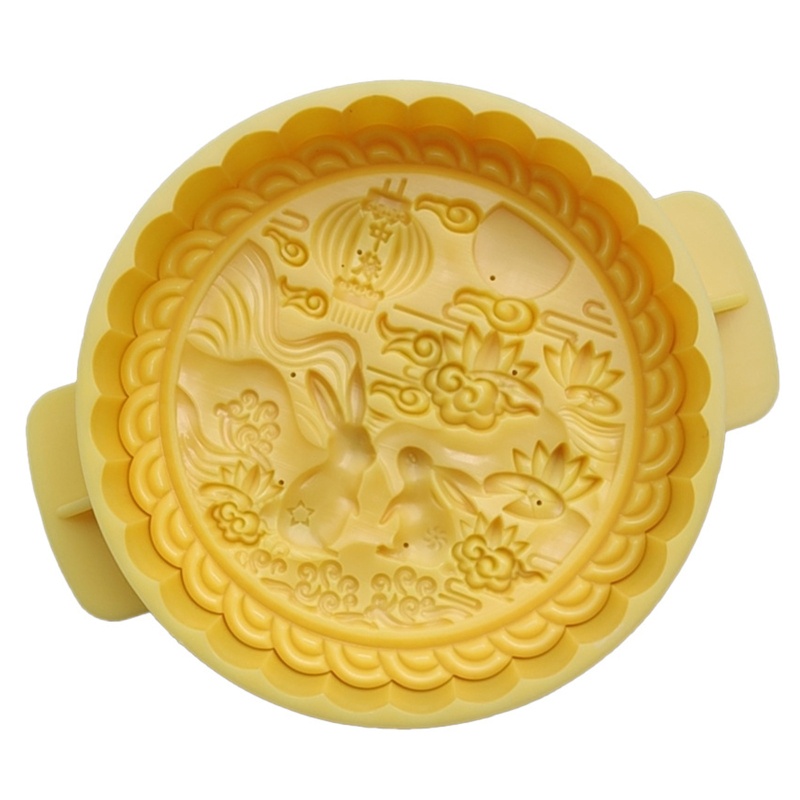 Khuôn Làm Bánh Trung Thu Hình Thỏ Và Mặt Trăng Đa Năng 300g 600g Có Thể Tái Sử Dụng