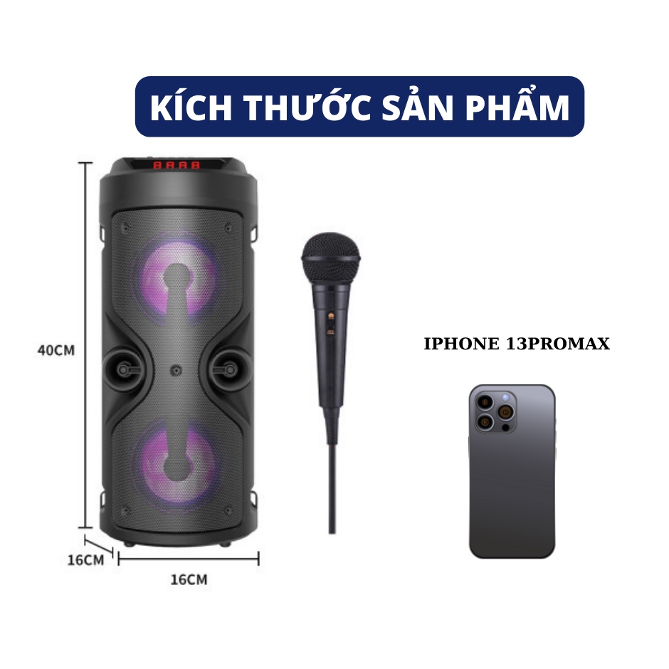 Loa Bluetooh ZOS4209 âm thanh cực lớn cho phòng nhảy, hát Karaoke, hoạt động ngoài trời, nháy theo nhạc