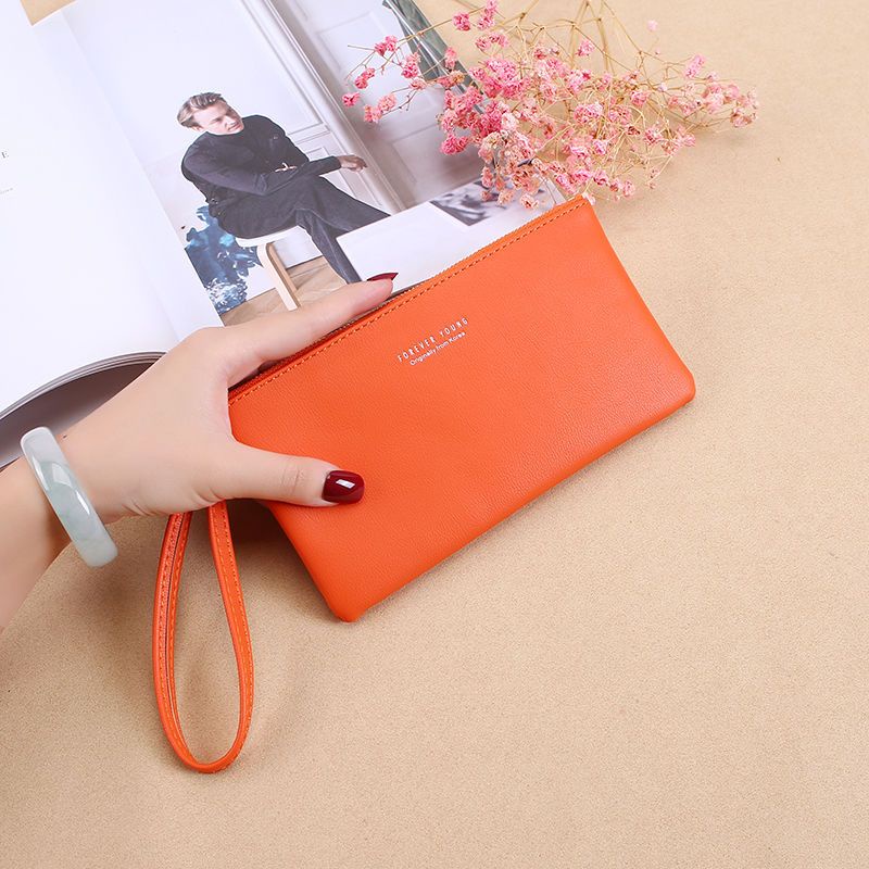 Ví Nữ Dáng Dài Có Khóa Kéo Thời Trang Phong Cách Hàn Quốc