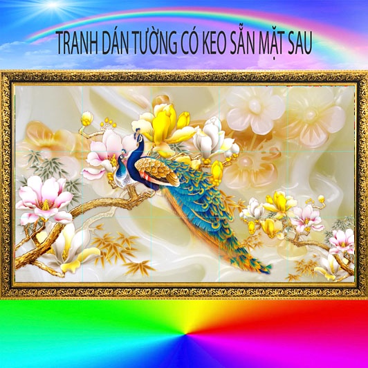 Tranh dán tường có keo sẵn mặt sau