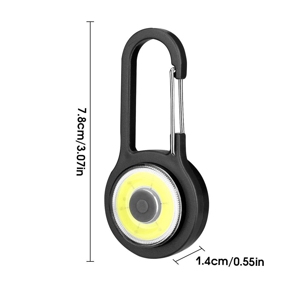 Móc Khóa Đèn Pin 3 Chế Độ Bằng ABS Nhỏ Gọn Có Thể Điều Chỉnh