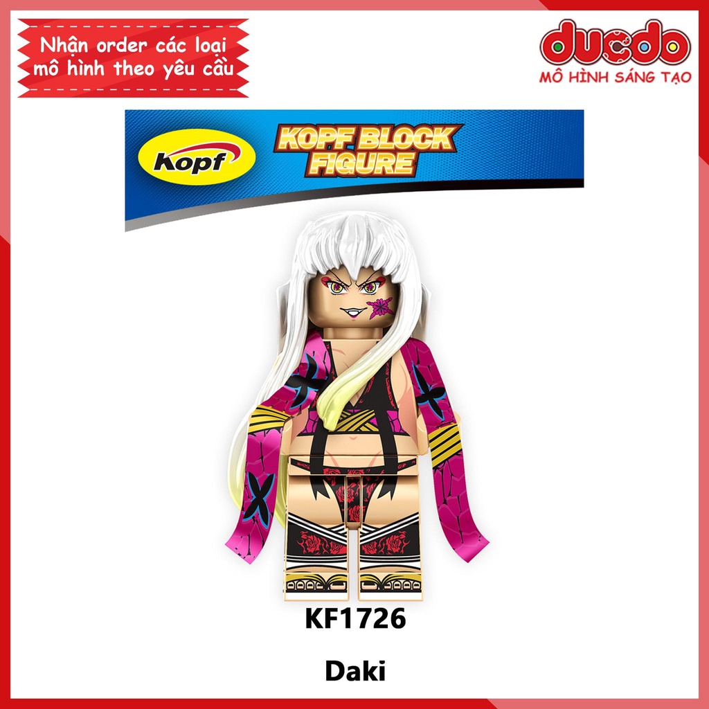 Minifigures nhân vật trong Thanh guơm diệt quỷ Kimetsu No Yaiba - Đồ chơi Lắp ghép Xếp hình Mini Mô hình Kopf KF6163