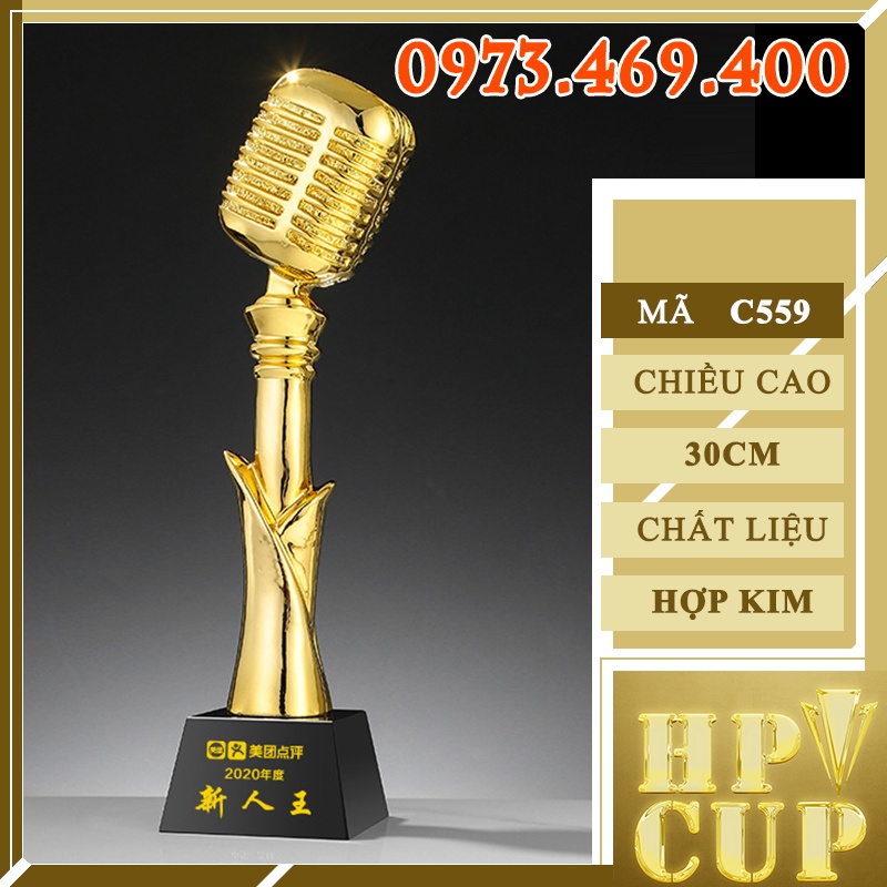 Cúp Lưu Niệm Pha Lê Vinh Danh SPA Cup Thể Thao Bóng Đá Huy Chương Vàng Quà Tặng KN