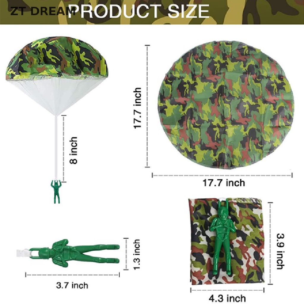 Đồ Chơi Lính Nhảy Dù Mini Màu Rằn Ri Quân Đội ZTD 07