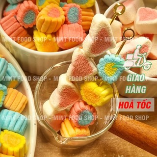 Kẹo Bông Marshmallow (Dưa Hấu, Bông Hoa, Xoắn, Trái Tim) - Lon 200gr