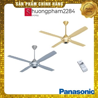Quạt trần Panasonic 4 cánh F-56MZG điều khiển, 3 tốc độ, 2 màu - Hàng Chính hãng