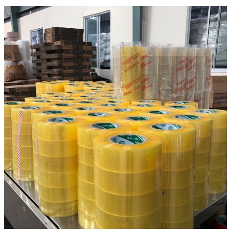 Cuộn Băng Keo 0.5kg Siêu Dai, Siêu Dính, Lõi Mỏng, Băng Dính Đóng Hàng 3 Màu Giá Rẻ.