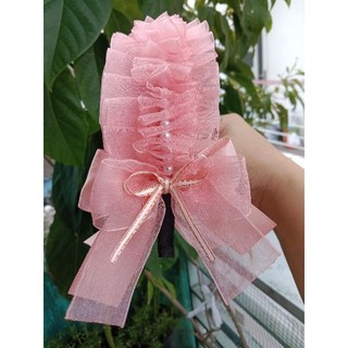 Băng đô cài tóc phong cách công chúa cho bé( hồng nude đậm)