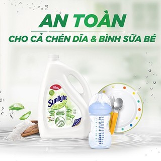 Nước Rửa Chén Sunlight Can 3,6kg / 3,8kg