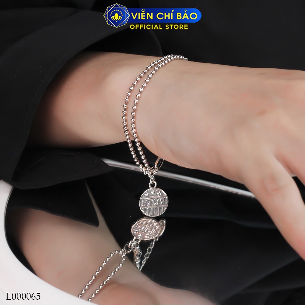 Lắc tay bạc nữ xích charm VOTE chất liệu bạc Thái 925 thời trang phụ kiện trang sức Viễn Chí Bảo L000065