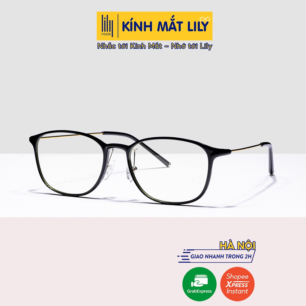 Gọng kính tròn nam nữ LILYEYEWEAR chất liệu nhựa nhẹ nhàng màu sắc thời trang 7180