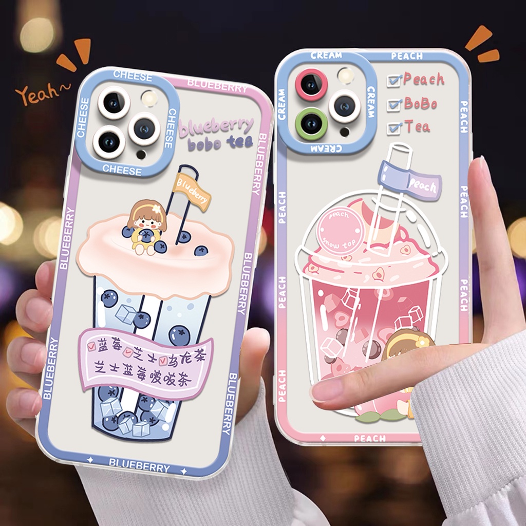 Ốp Điện Thoại Silicon TPU Mềm Trong Suốt Họa Tiết Dễ Thương Cho IPhone 14 13 12 Pro X XR XS Max 11 6 6S 7 8 14 Plus